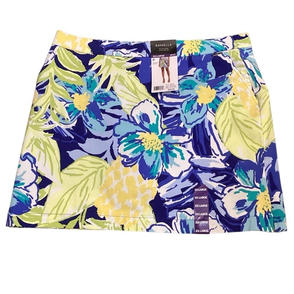 Rafaella Stretch Skort, Ceramic Floral Print - Size XXL NEW RSBSE104 Dopamine - Picture 11 of 11